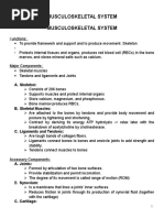 Musculoskeletal System Musculoskeletal System: A. Skeleton