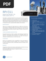 Grid Solutions: Digital Fault Recorder With Fault Location and PMU