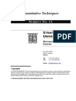 Quantitative Techniques Final As at 4 May 2005