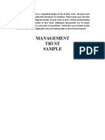 Management Trust Sample