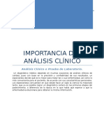 Folleto de Análisis Clínico