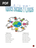 Valores Sociales y Cívicos Trabajo Grupal