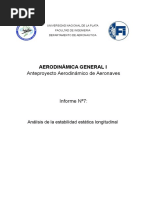 Análisis de La Estabilidad Estática Longitudinal Informe 7