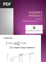 10 Double Integrals 14.1 14.2