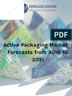 Active Packaging Market - Industry Trends and Forecast - 2016 To 2021