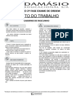 Simulado Trabalho - XXI Exame Da OAB - 2 Fase