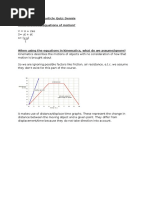 Kinematics of A Particle.. Maths