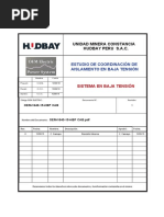 Estudio de Coordinación de Aislamiento en BT