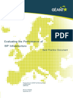 Evaluating The Performance of SIP Infrastructure: Best Practice Document