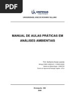 Manual de Aulas Praticas em Anlises Ambientais - EXCELENTE MANUAL (MICROBIOLOGIA E ANALITICA EXPERIMENTAL) PDF