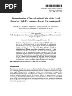 Determination of Benzalkonium Chloride in Nasal Drops by High-Performance Liquid Chromatography