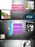 Propósitos y Principios de La Evaluación