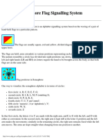 Semaphore Flag Signalling System