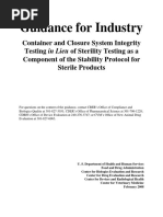 Container and Closure System Integrity