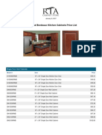 Richmond Bordeaux Kitchen Cabinets Price List: Single Door Wall Cabinets