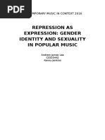 Repression As Expression: Gender Identity and Sexuality in Popular Music - Andrew Lea