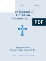 JCR Vol. 13 No. 01: Symposium On Change in The Social Order