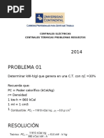 Sesion 12A - Centrales Eléctricas Problemas Centrales Termicas