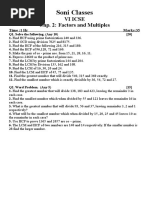 CHP 2. Factors and Multiples.