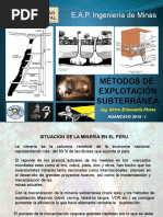 MÉTODOS DE EXPLOTACIÓN SUBTERRANEA 2da Semana 2015 I