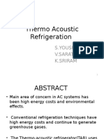 THERMO - Acoustic Refrigeration