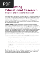 Conducting Educational Research