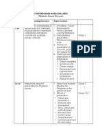 Contemporary World Syllabus