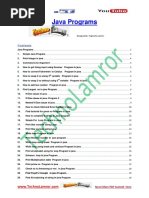 100 Java Programs by TechnoLamror