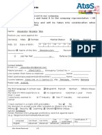 Application Form Atos