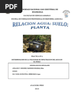 Determinacion de La Velocidad de Infiltracion Del Agua en El Suelo PDF