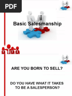 Basic Salesmanship