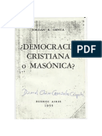 Genta, Jordán Bruno - Democracia Cristiana o Masónica PDF