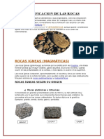 Clasificacion de Las Rocas