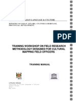 ITaukei Affairs Instt of Fijian Language and Culture - Training Manual On Research Methodology Designed For Cultural Mapping Field Officers - May 2005