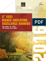 3 Ficci Higher Education Excellence Awards: November 10, 2016 The Ashok, New Delhi