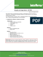 PROCEDIMENTO - DE - ATUALIZA ÇO - CIP850 - Carga Serial