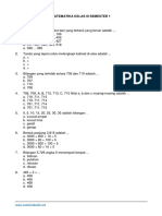 Soal Matematika Kelas 3 SD Semester 1