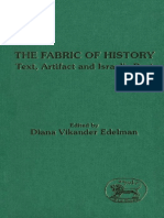 Diana Vikander Edelman Fabric of History Text, Artifact and Israels Past JSOT Supplement Series 1991 PDF