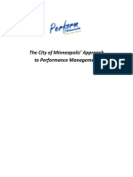 The City of Minneapolis' Approach To Performance Management