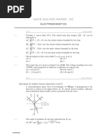 Gate Solved Paper - Ec: Electromagnetics