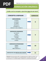 Formulación Orgánica. Cuaderno Ejercicios