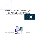 Manual para Confecção de Atas Eletrônicas