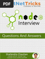 Free NodeJS Interview Questions & Answers - by Shailendra Chauhan