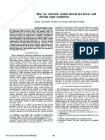 Unscented Kalman Filter For Real-Time Vehicle Lateral Tire Forces and Sideslip Angle Estimation