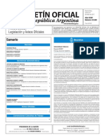 Boletín Oficial de La República Argentina, Número 33.549. 20 de Enero de 2017