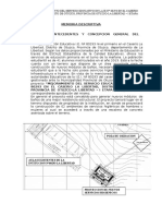 Memoria Descriptiva Libertad