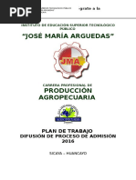 Plan de Admision Agro 2016