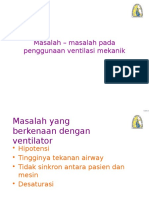 Masalah-Masalah Pada Penggunaan Ventilasi Mekanik