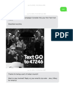 Clinton 2016 Campaign Text Messages