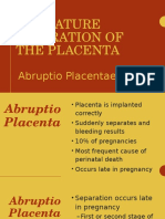 Abruptio Placenta